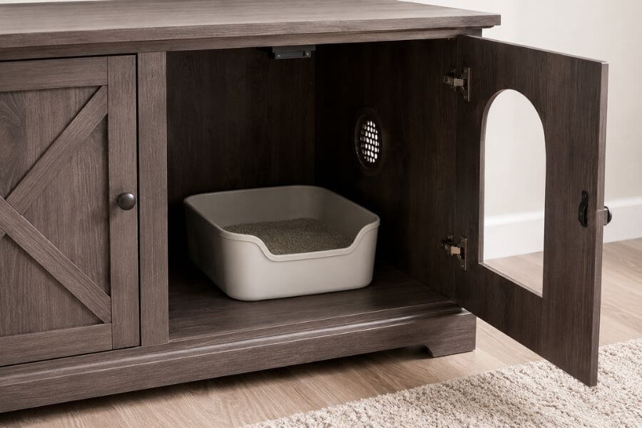 Read more about the article 10 Biggest Space-Saving Litter Box Furniture Enclosures (2026)