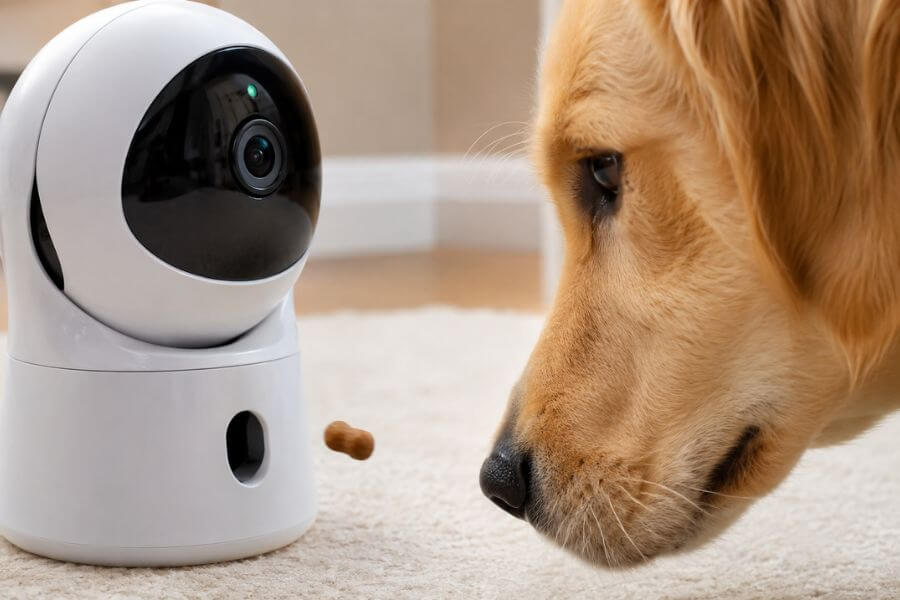 Read more about the article 6 Best 360-Degree Rotating Pet Cameras With Automated Treat Tossers