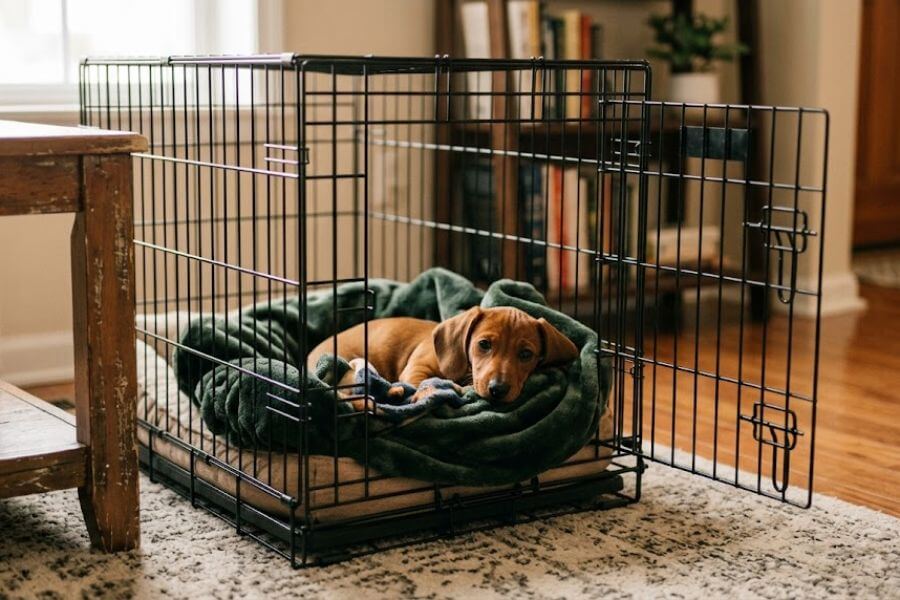 Read more about the article The Best Way to Crate Train a Stubborn Dachshund Puppy
