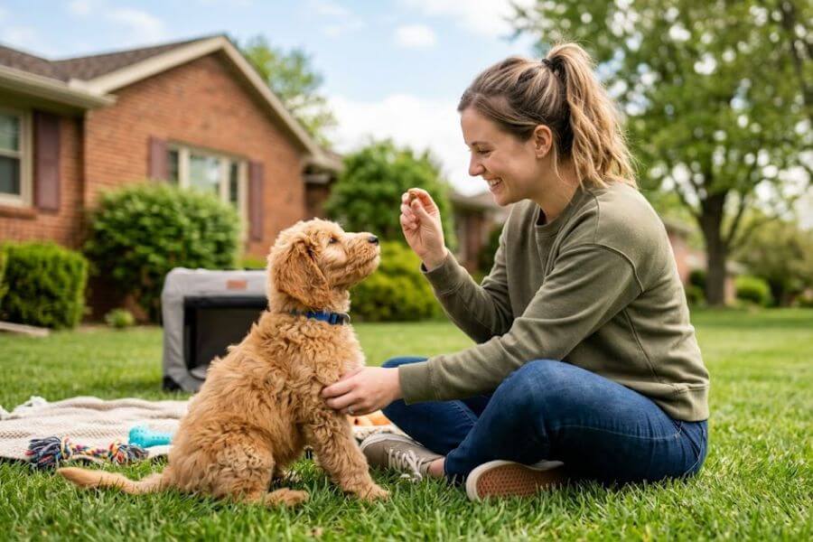 Read more about the article Goldendoodle Puppy Training Tips for First-Time Owners
