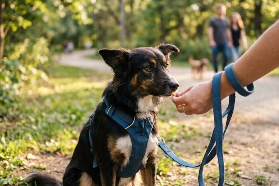 Read more about the article Reactive Dog Training 101: How to Stop Lunging at Other Dogs