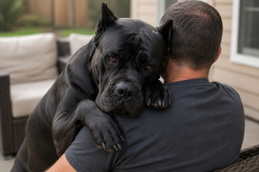 Read more about the article 6 Most Common Reasons Your Cane Corso Is Leaning on You